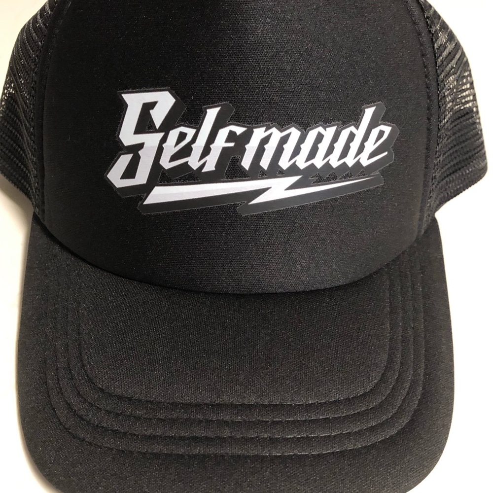 Black Trucker Hat - Men's Mesh Baseball Cap